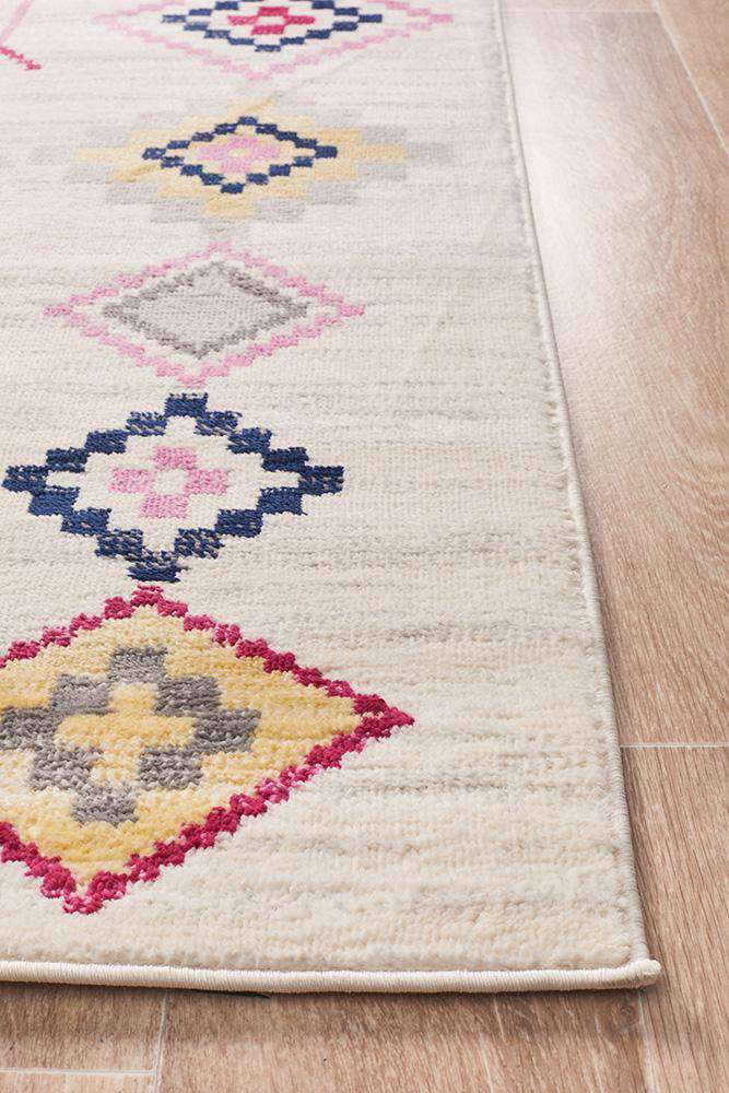 Rug Culture RUGS 400X300 Belleville Eclectic White Rug (Discontinued)
