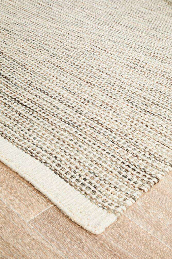 Rug Culture RUGS Madras Natural Flatwoven Wool Rug