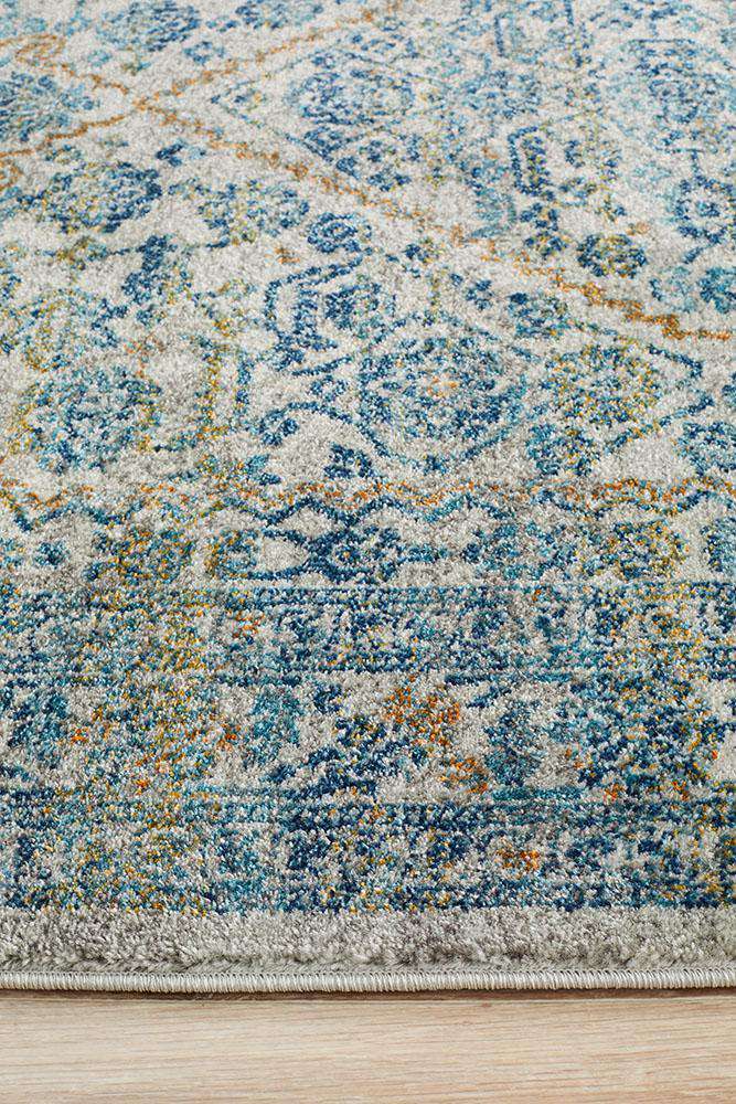 Rug Culture RUGS Rimini Blue & Grey Transitional Rug (Discontinued)