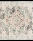 Avenue 701 Grey & Pink Transitional Round Rug - Simple Style Co