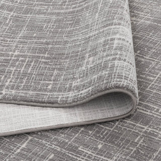 Atina Distressed Geo Lines Grey Rug