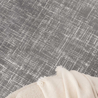Atina Distressed Geo Lines Grey Rug