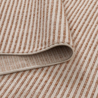 Berno Pink Ivory Loop Stripes Rug