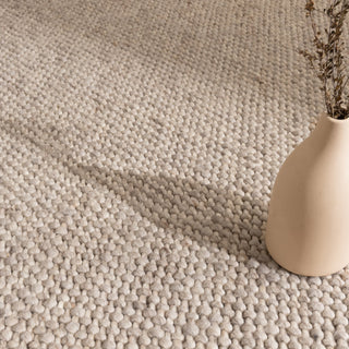 Beau Beige Chunky Wool Rug