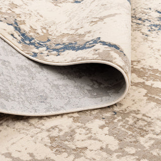 Bohemian Paradise Beige Blue Distressed Rug