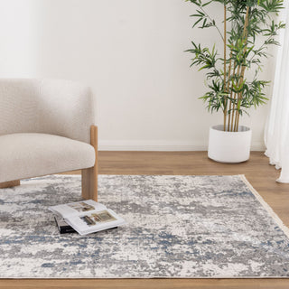 Bohemian Paradise Modern Grey Blue Rug