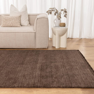 Charleston Brown Wool Rug