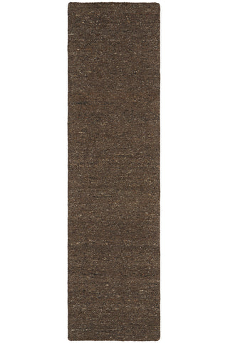 Conscious Loom Embrace Brown Runner Rug