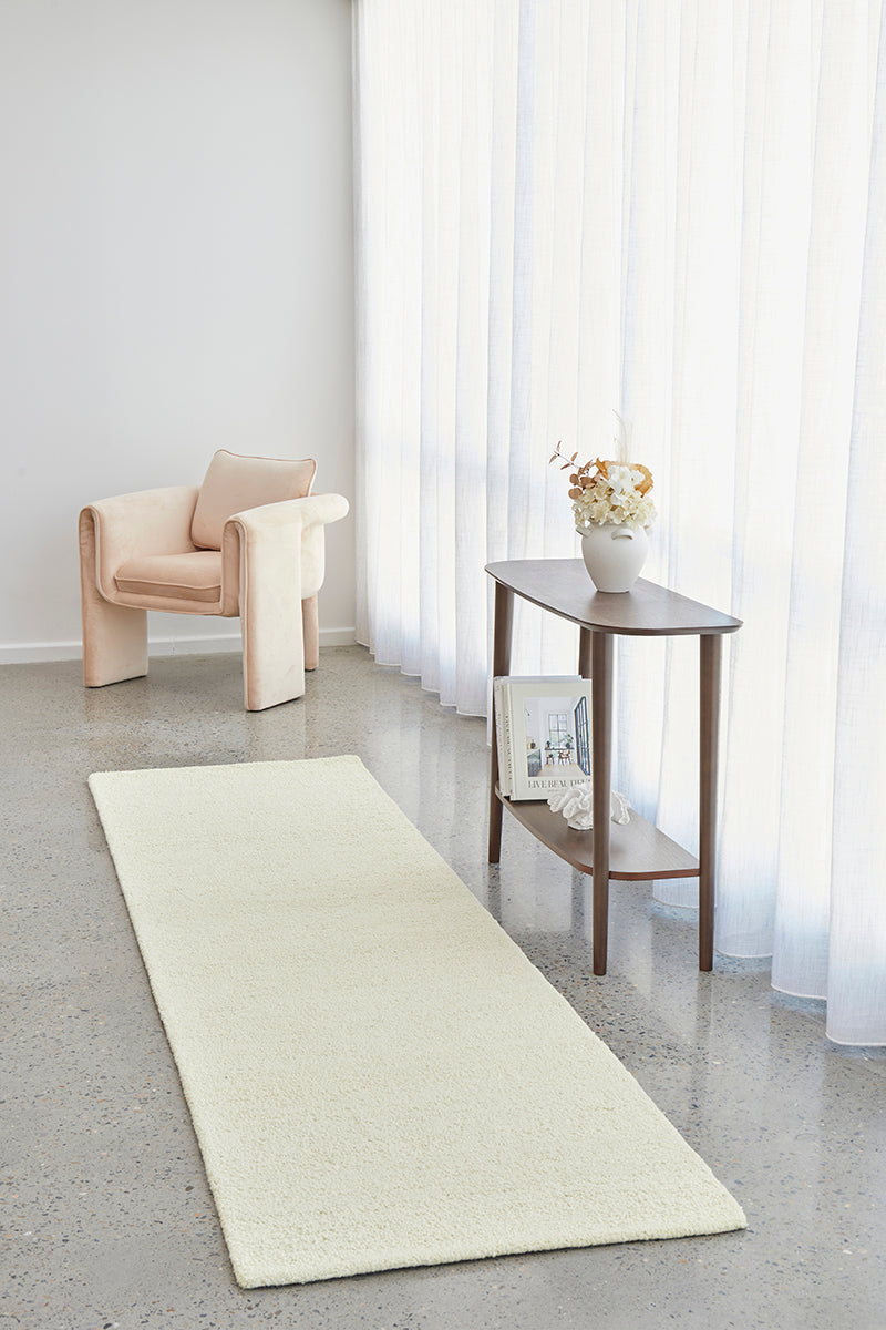 Conscious Loom Embrace Cream Runner Rug – Simple Style Co