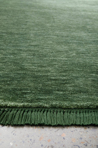 Conscious Loom Kinship Forest Green Rug