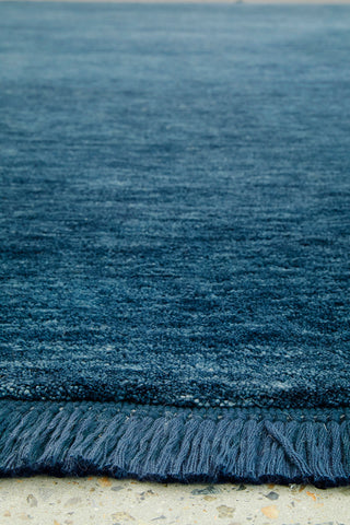 Conscious Loom Kinship Navy Runner Rug