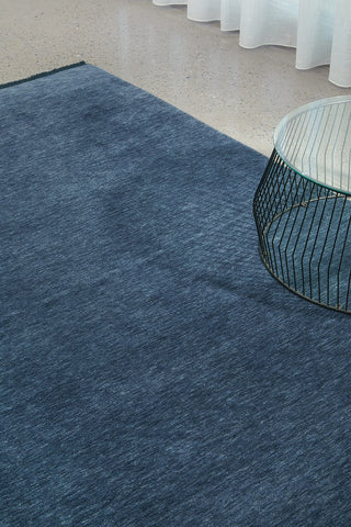 Conscious Loom Kinship Navy Rug Sample