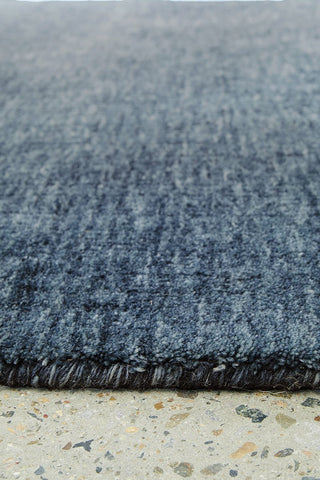 Conscious Loom Kinship Navy Rug Sample