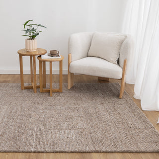 Seren Cocoa Modern Wool Rug