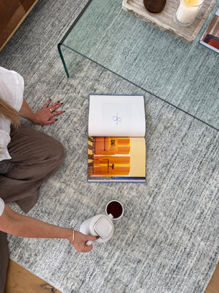 Khoyama Green Distressed Washable Rug