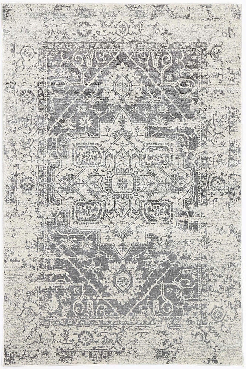 Delicate Audrey Ivory & Grey Rug – Simple Style Co