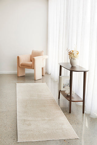 Emma Blomfield Veil Natural Runner Rug