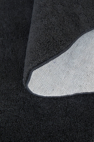 Evelyn Black Washable Runner Rug