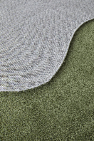 Evelyn Green Washable Runner Rug