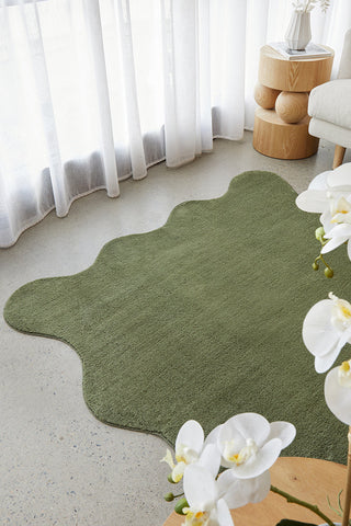 Evelyn Green Washable Rug