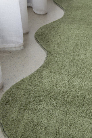 Evelyn Green Washable Rug