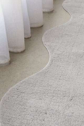 Evelyn Silver Washable Runner Rug
