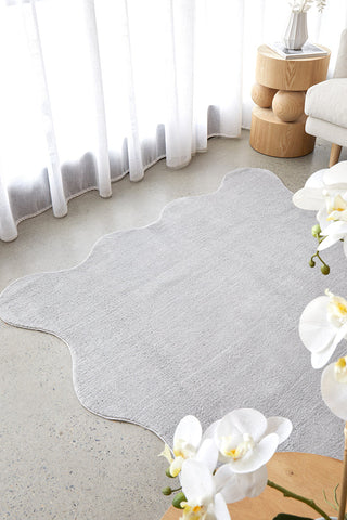 Evelyn Silver Washable Rug