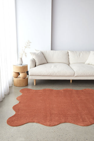 Evelyn Terracotta Washable Rug