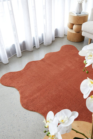 Evelyn Terracotta Washable Rug