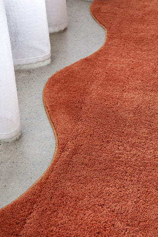 Evelyn Terracotta Washable Rug