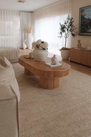 Breeze Beige Wool Rug