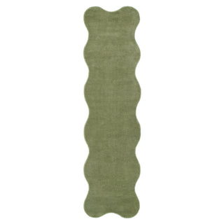 Ollie Scalloped Green Runner