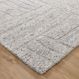 Seren Grey Modern Wool Rug