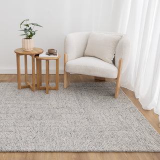 Seren Grey Modern Wool Rug