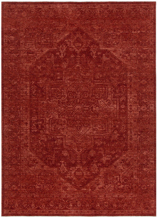 Heritage Distressed Medallion Rust Rug