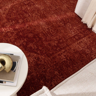 Heritage Distressed Medallion Rust Rug