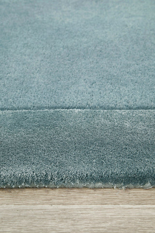 Hugo Blue Wool Runner Rug