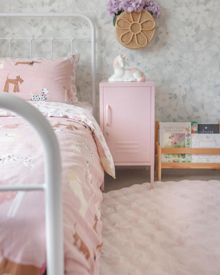 Bubble Blush Round - Machine Washable Rug