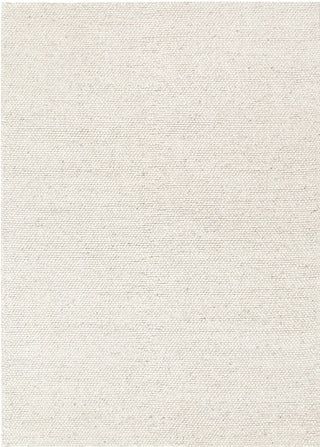 Beau Ivory chunky wool rug full view hand woven ivory textured rug