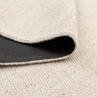 Beau Ivory chunky wool rug corner detail hand woven wool texture