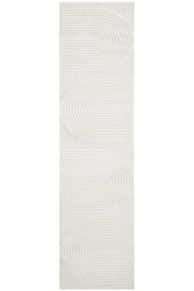 Lotus Abbey White Runner Rug – Simple Style Co