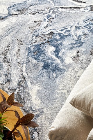Mineral Blue Modern Rug