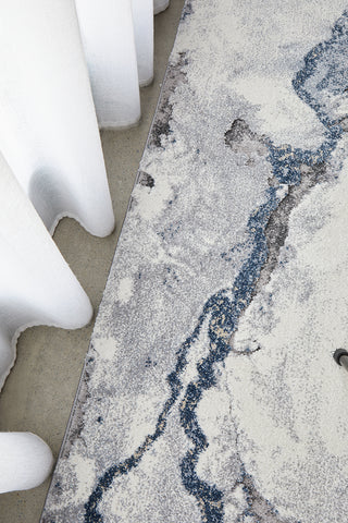 Mineral Blue Modern Rug