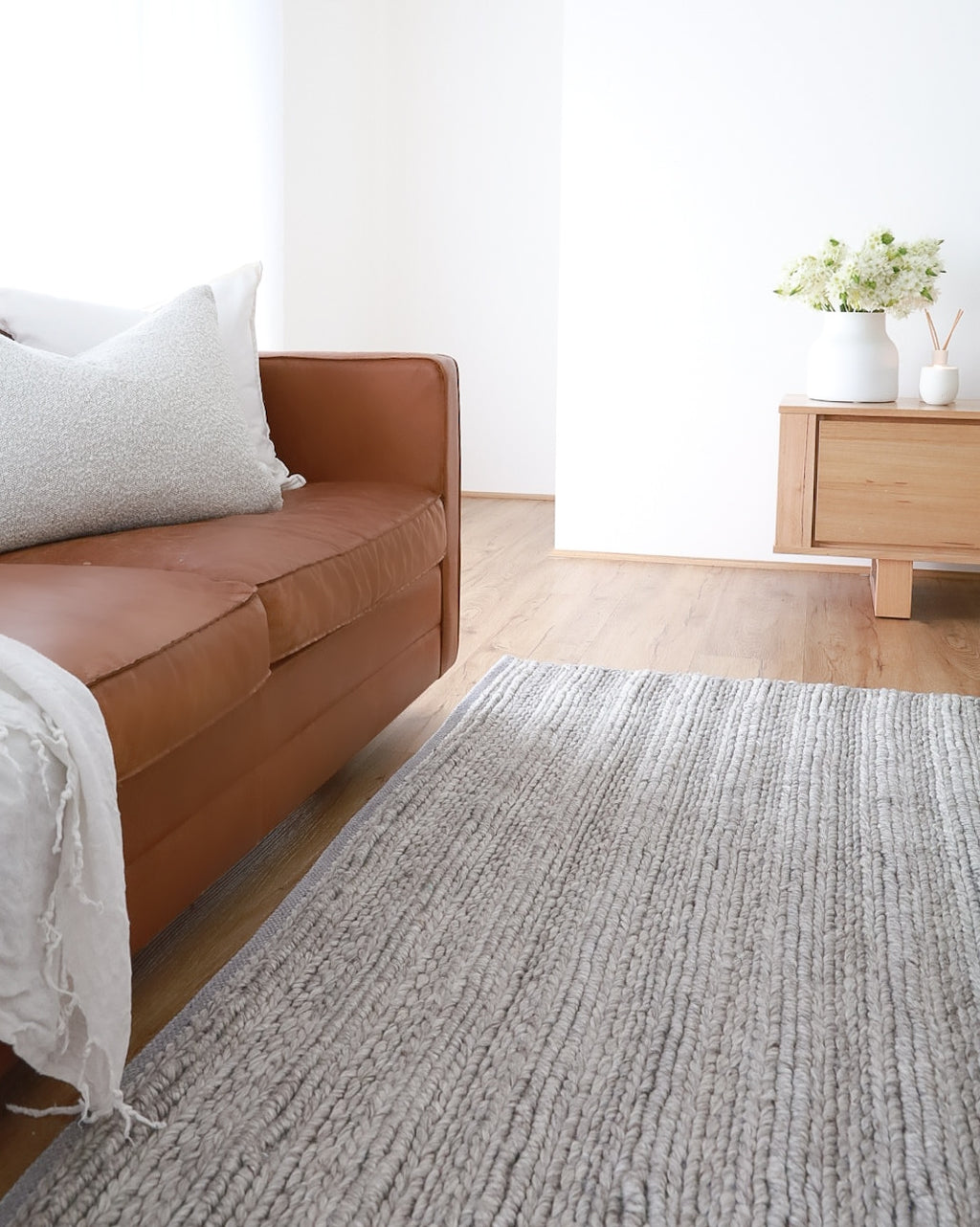 Mandurah Natural Wool Rug - Handmade Textured Wool Rug Australia ...