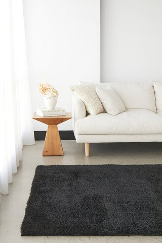 Sienna Black Shag Rug