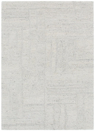 Seren Silver Modern Wool Rug