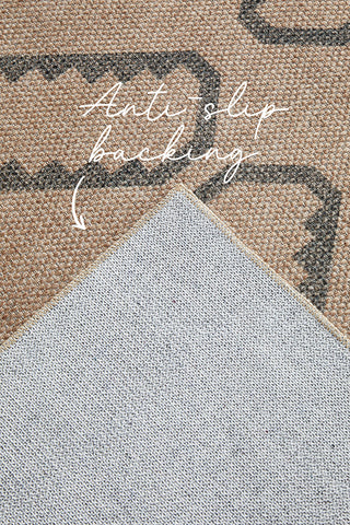 Solar Firuz Natural Washable Rug