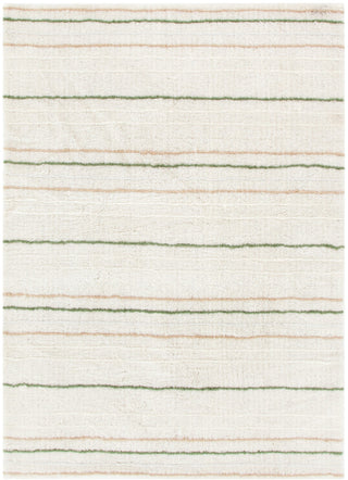 Highlands Olive Stripe Washable Wool Rug
