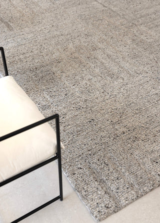 Seren Greige Modern Wool Rug