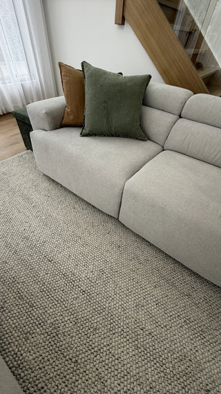 Beau Ivory Chunky Wool Rug